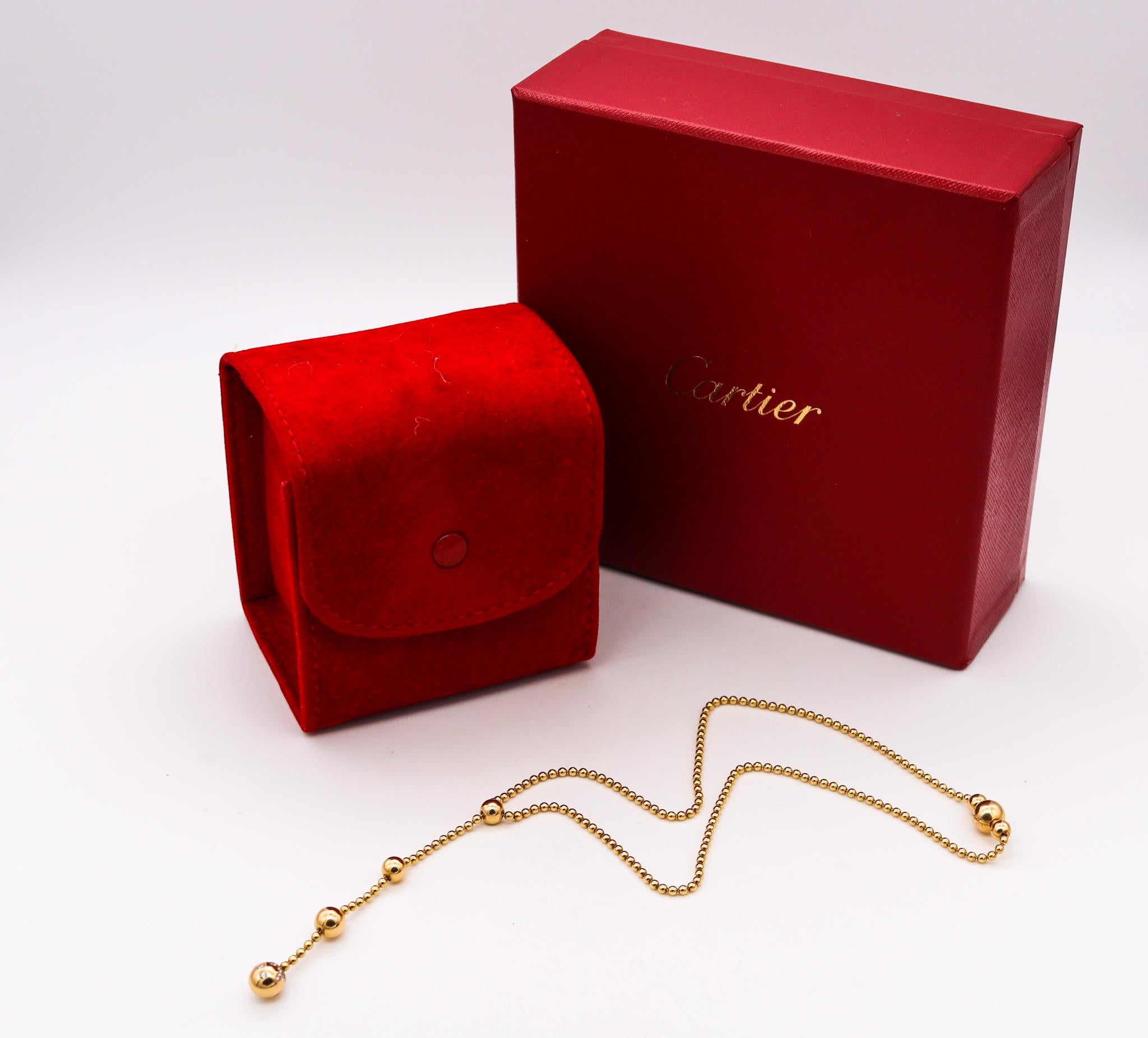 Cartier Paris Draperie Decolette Necklace 18Kt Yellow Gold with 25 VVS Diamonds 1