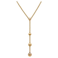 Cartier Paris Draperie Decolette Necklace 18Kt Yellow Gold with 25 VVS Diamonds