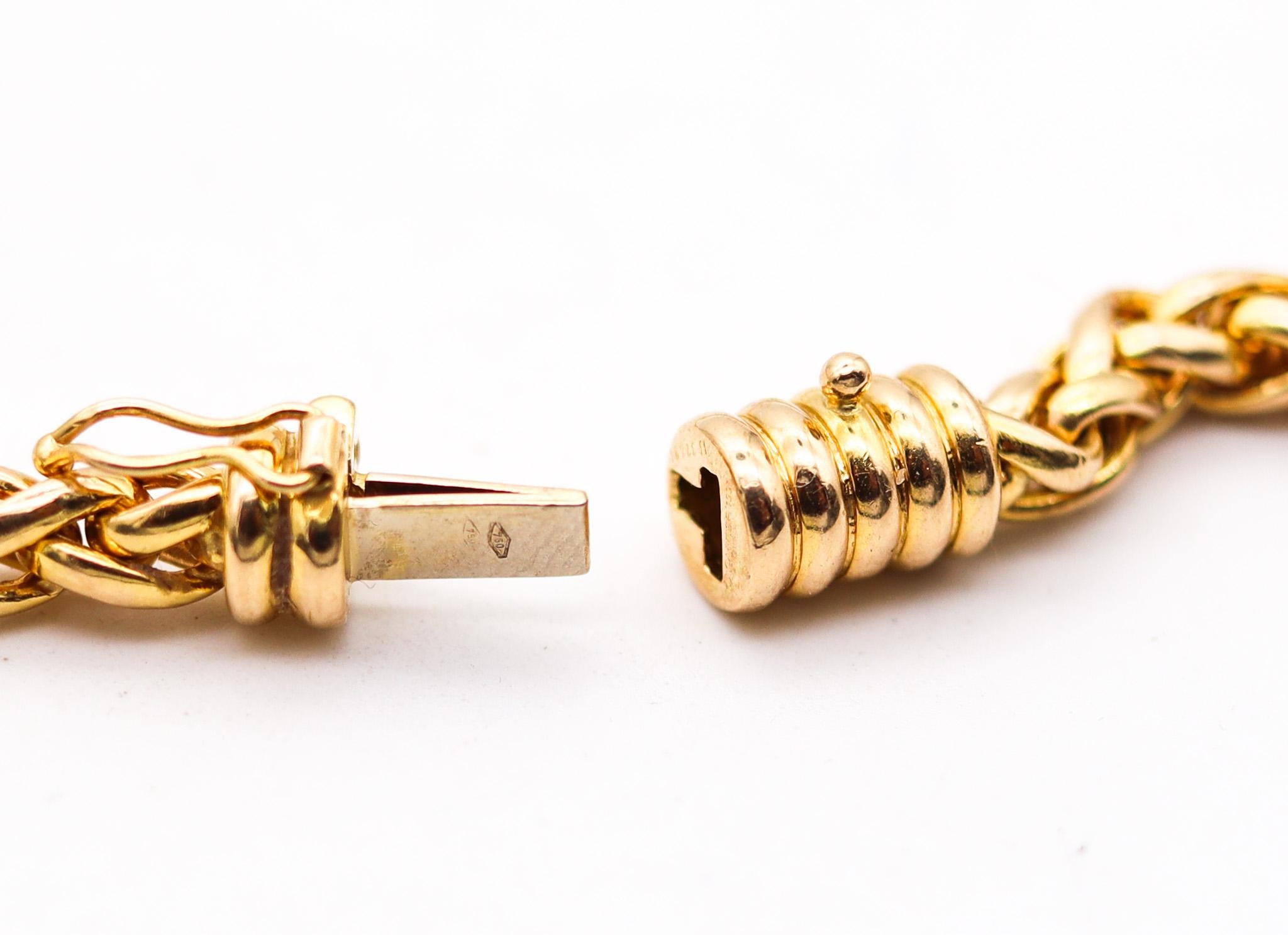 Cartier Paris Fabelhafte Halskette aus massivem 18 Karat Gelbgold mit rotem Beutel 1
