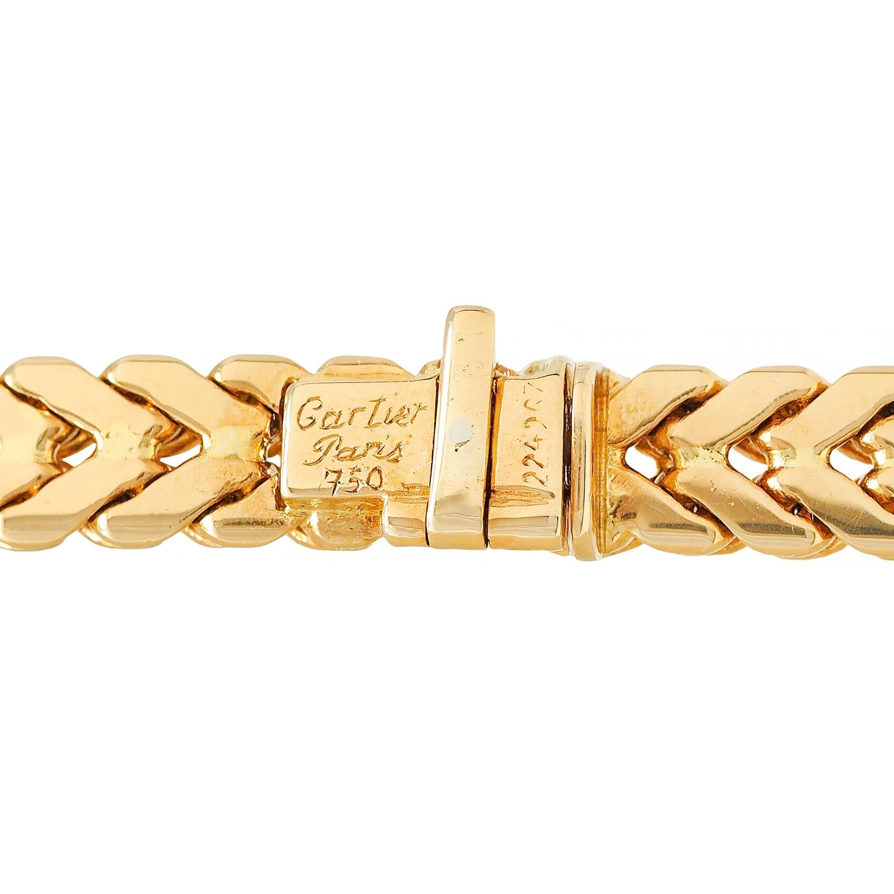 Cartier Paris Georges L'Enfant 3.45 CTW Diamond 18K Gold Agrafe Collar Necklace 4
