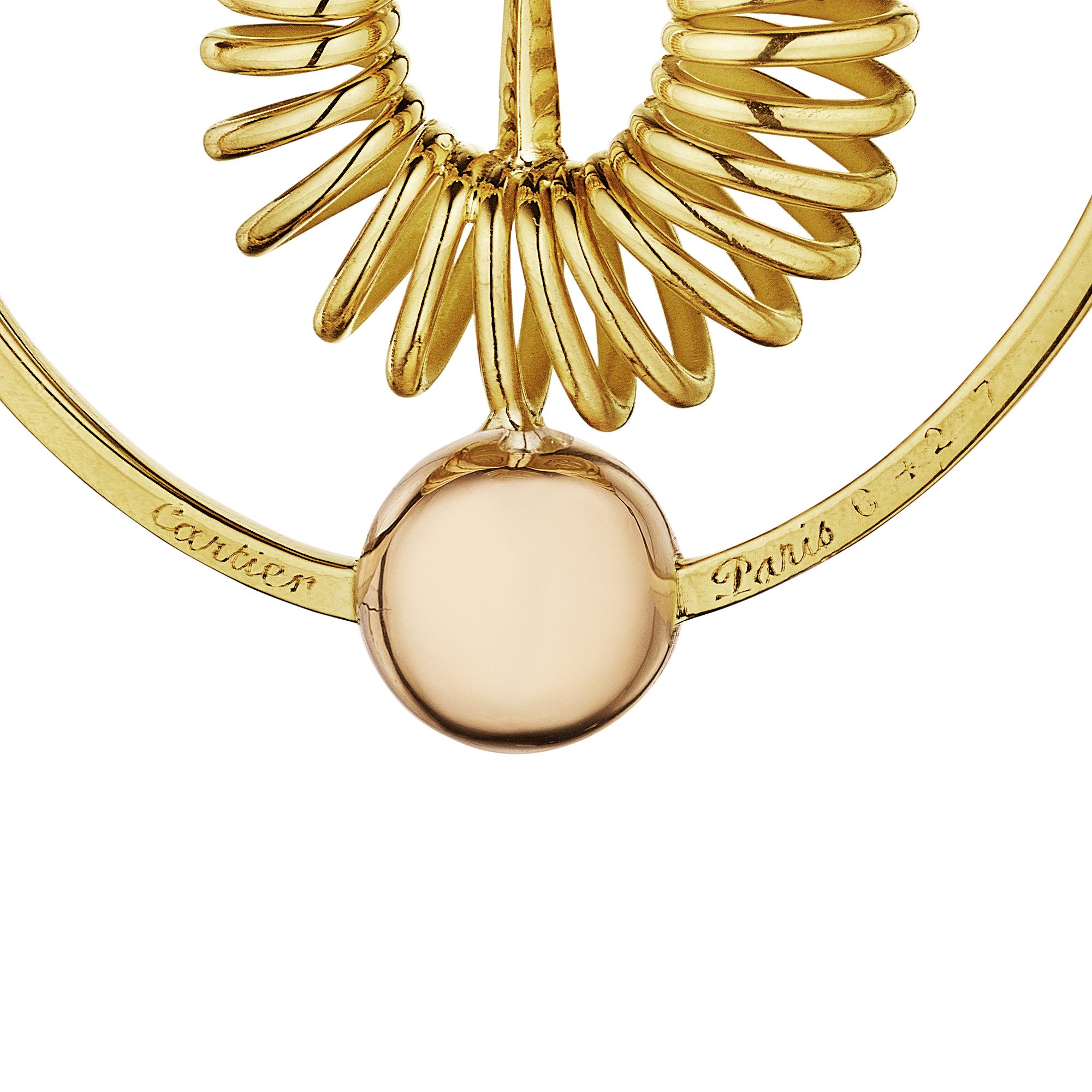 rooster necklace gold