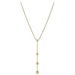 Cartier:: Paris Gold und Diamant Nouvelle Vague Draperie Kugelkette Halskette