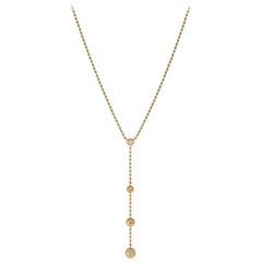 Cartier, Paris Gold and Diamond Nouvelle Vague Draperie Ball Chain Necklace