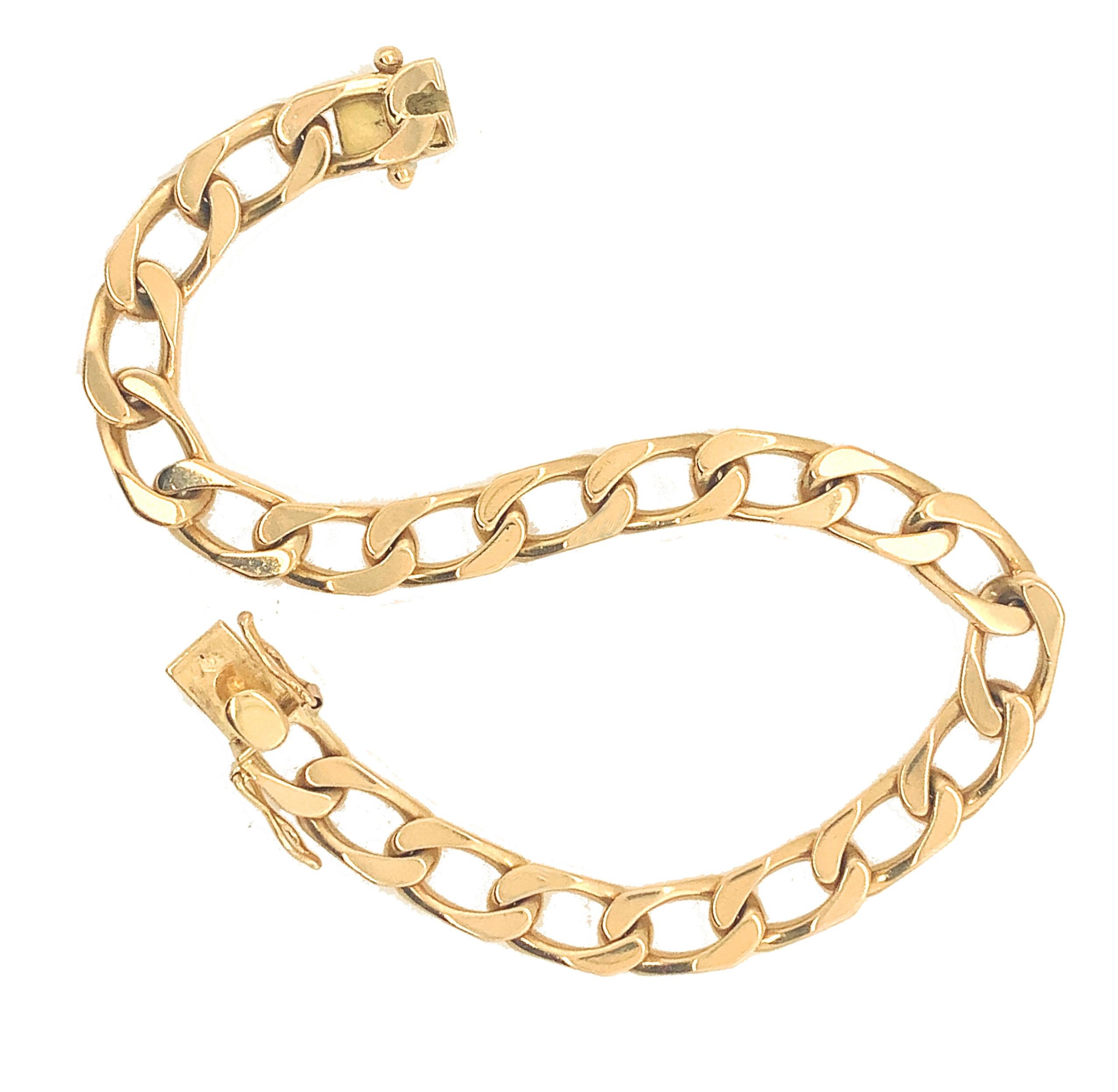 Women's Cartier Paris Gold Curb Link Bracelet