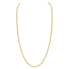 Cartier Paris Gold Oval Link Vintage Long Necklace