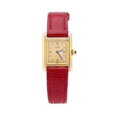 Montre Tank Cartier Paris plaquée or