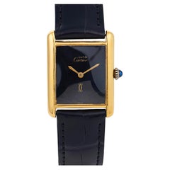 Montre Tank plaquée or de Cartier Paris