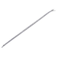 Cartier Paris Iconic Art Deco Old Mine Cut Diamond Platinum Tennis Bracelet