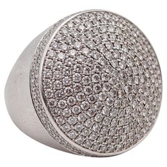 CARTIER París Anillo de Cóctel Jeton Sauvage Oro Blanco de 18 Kt Con 2,86 Quilates de Diamantes