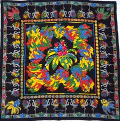 CARTIER PARIS Jeweled Flamingos Jacquard Silk Scarf NIB Authenticity Certificate