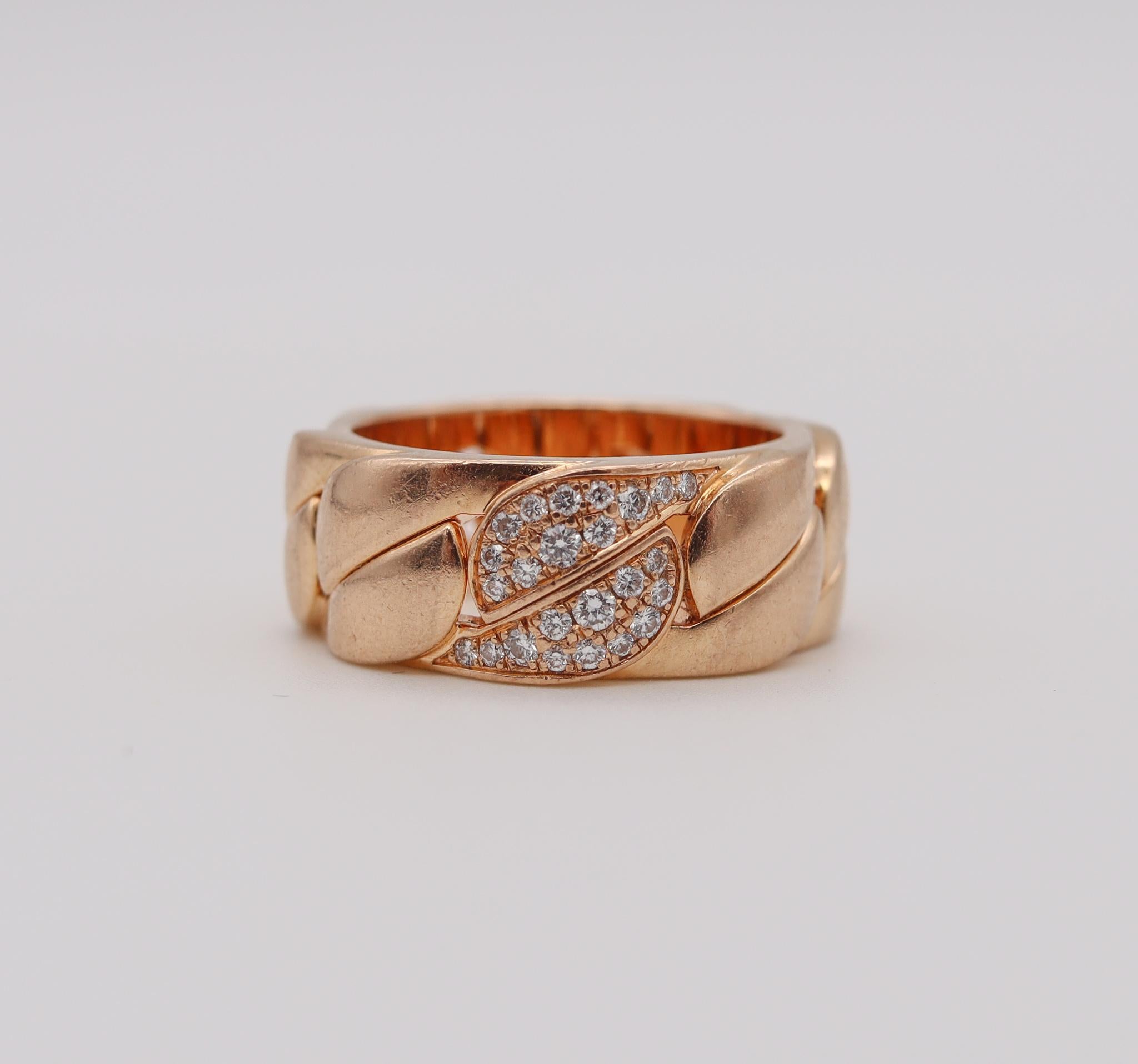 Cartier Paris La Dona Ringring aus 18 Karat Gelbgold mit VS-Diamanten für Damen oder Herren im Angebot