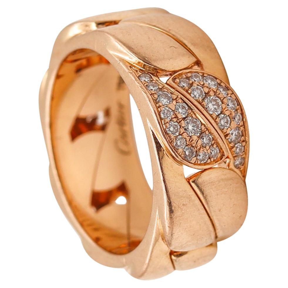 Cartier Paris La Dona Ring Band in 18Kt Yellow Gold with VS Diamonds