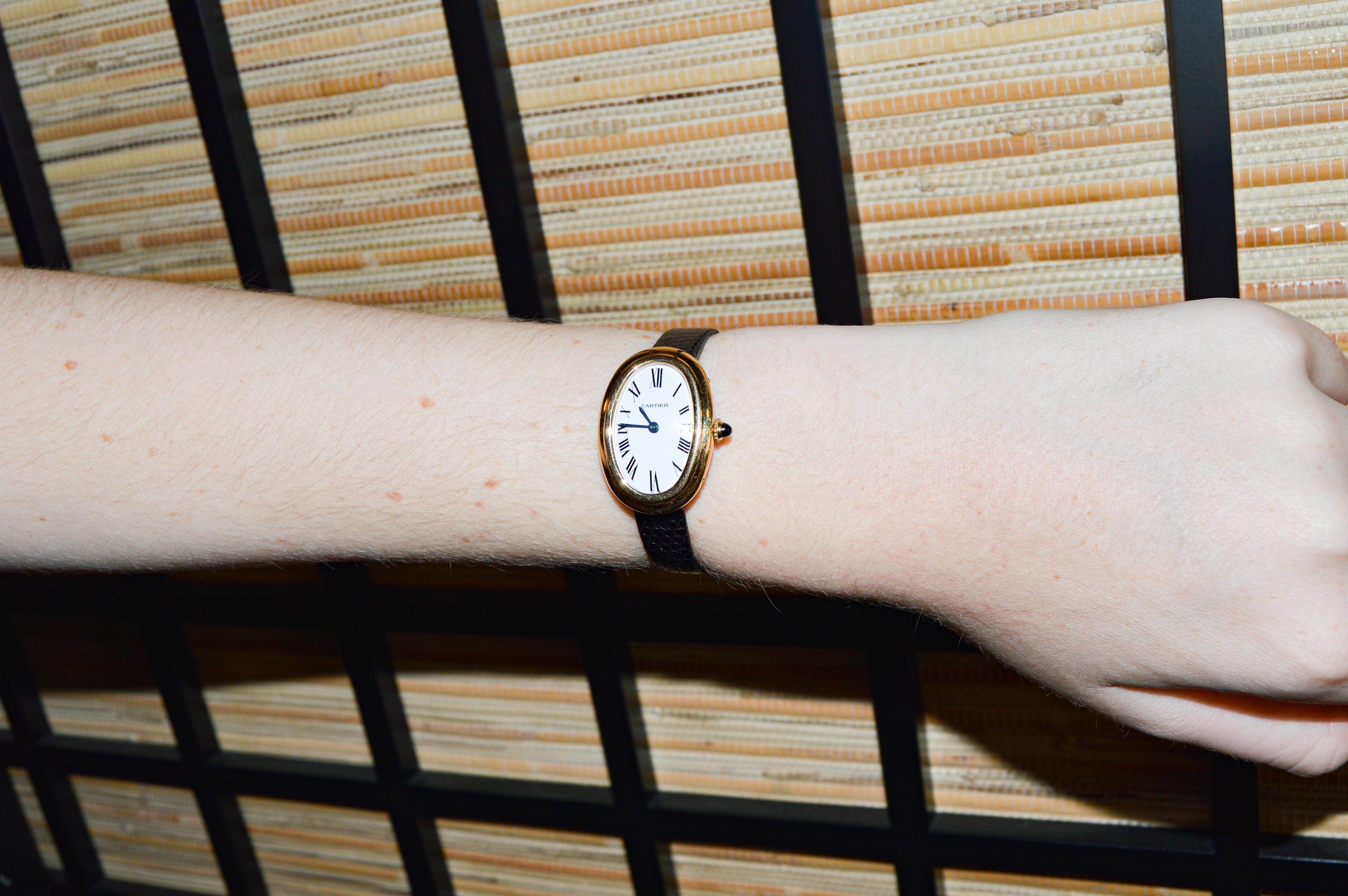 Cartier Paris Ladies 18Kt. Yellow Gold Baignoire (Bathtub) with Original Dial 11