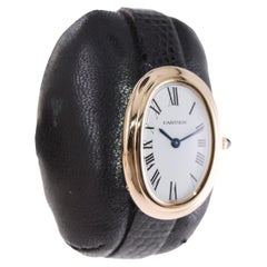 Cartier Paris Ladies 18Kt. Yellow Gold Baignoire (Bathtub) with Original Dial