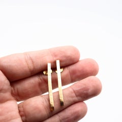 CARTIER Paris Laniere Collection Dangle Stud Earrings In 18Kt Yellow Gold