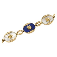 Cartier Paris Lapis Lazuli and Mother of Pearl Bracelet