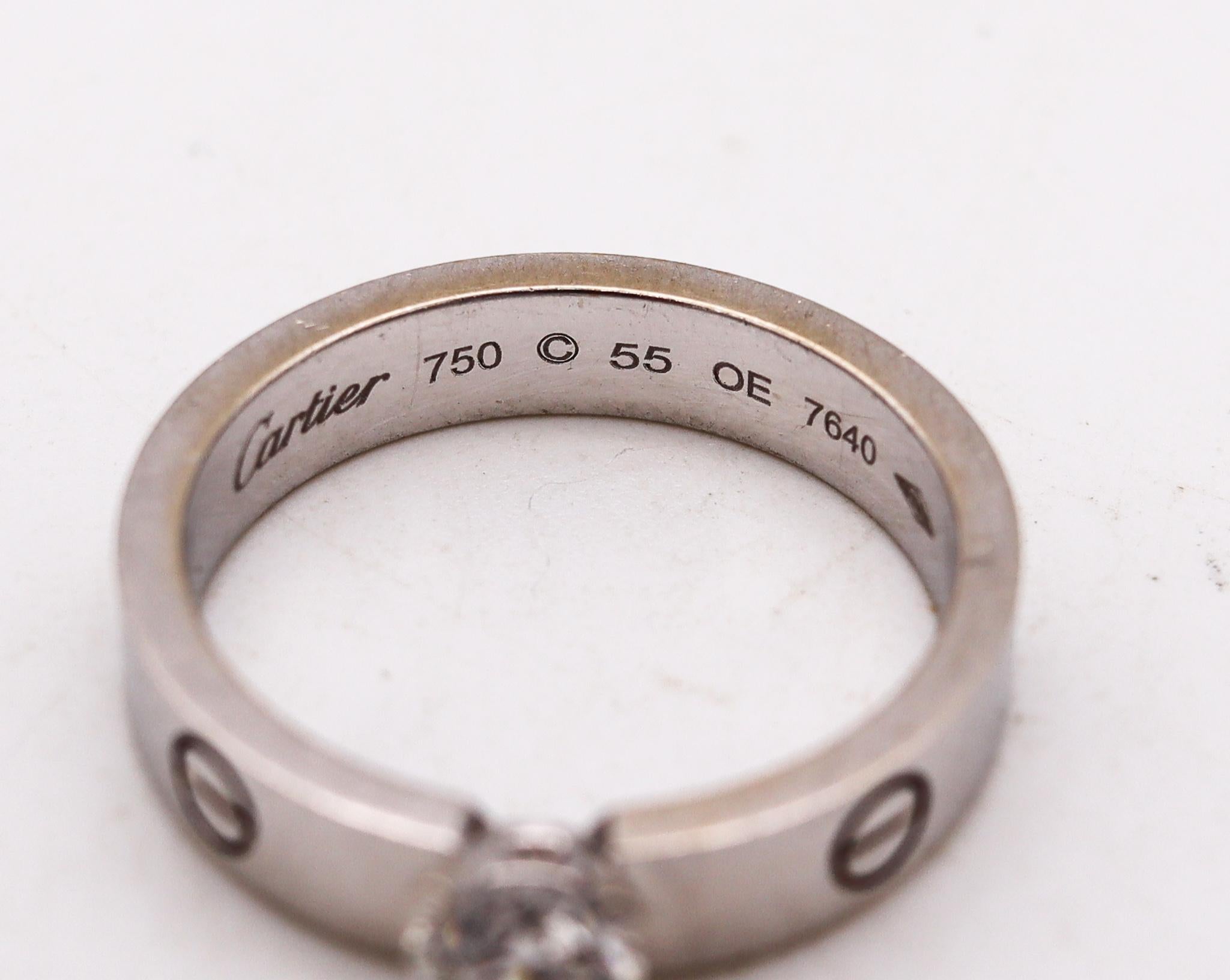 cartier love solitaire ring