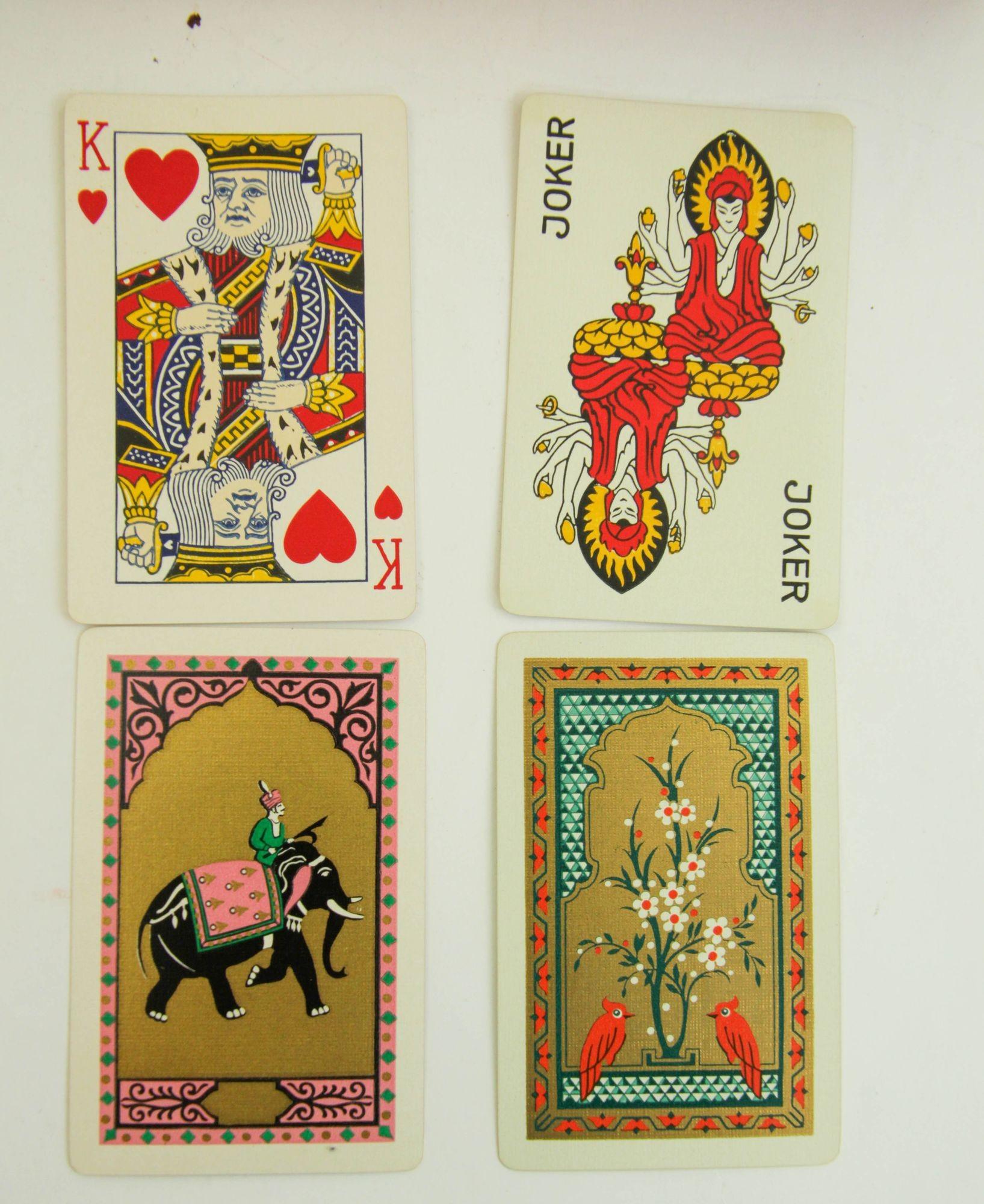 Cartier Paris Maharajahs Collection Bridge Playings Cards in Original Box 1970 2