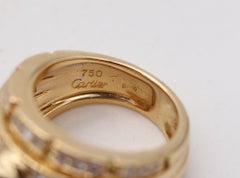 CARTIER Paris Maillon Panthère Cocktail Ring In 18Kts Gold With 2.65 Cwt Diamond