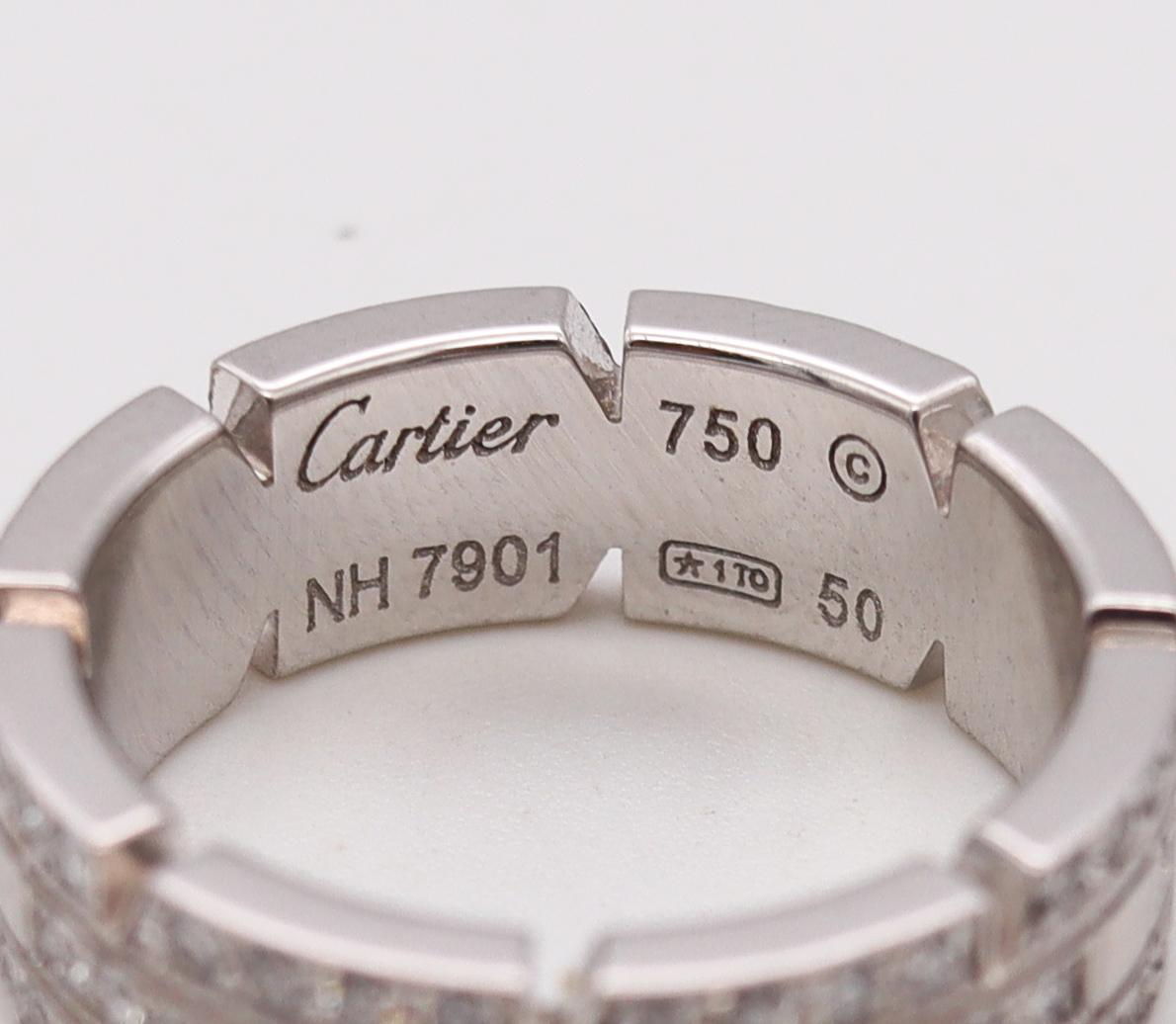 Cartier Paris Maillon Panthere Ring in 18Kt Gold with1.05 Cts in VS Diamonds In Excellent Condition For Sale In Miami, FL