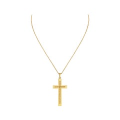 Cartier Paris Mid-Century Gold Kreuz-Anhänger