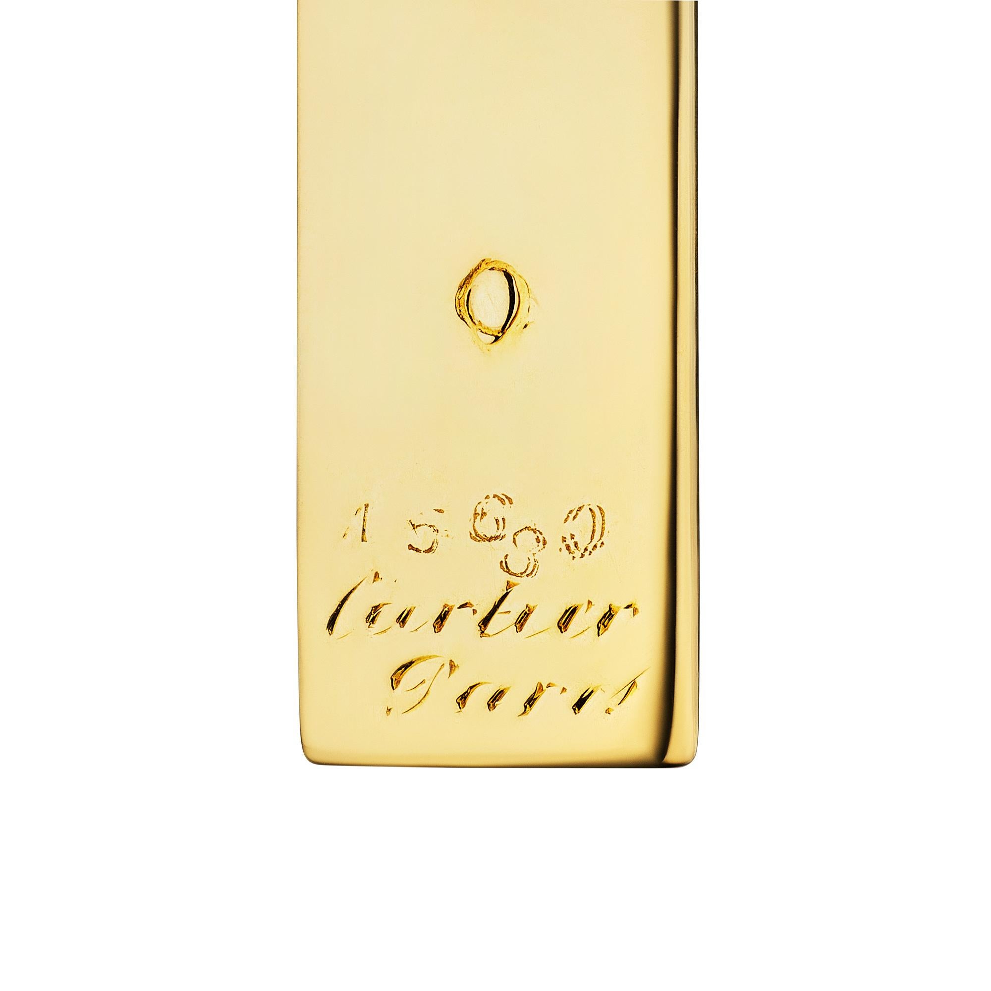 da uomo o donna Ciondolo a forma di croce in oro Cartier Paris Mid-Century in vendita