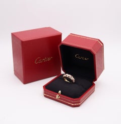 CARTIER Paris Mimi Ring Band In 18Kt Gold With 2.36 Ctw In Rubies & Diamonds