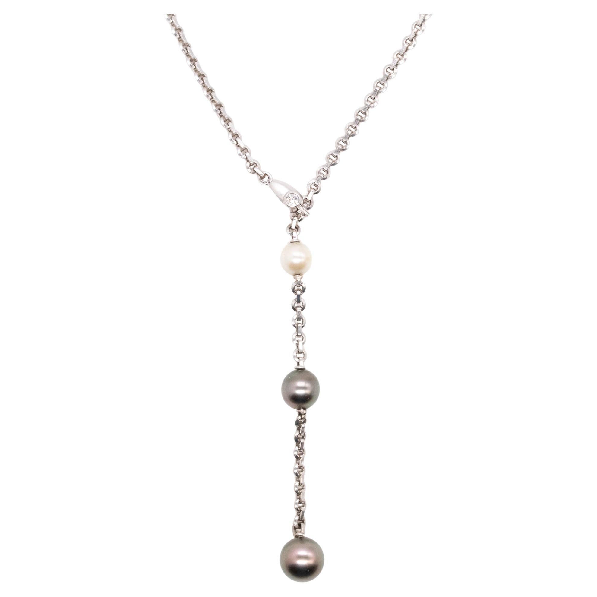 Cartier Himalia Pearl Diamond Gold Long Necklace at 1stDibs | cartier ...