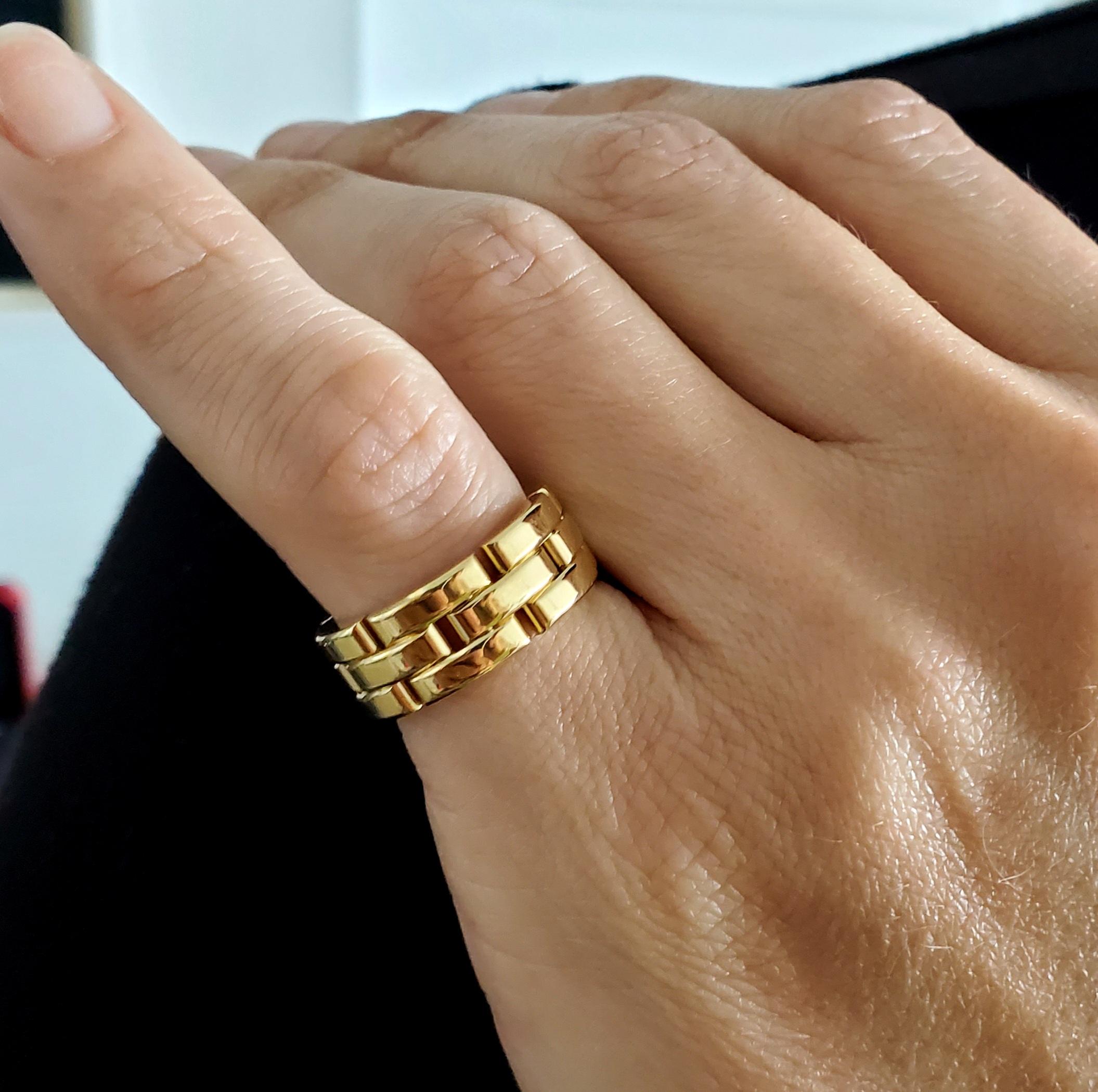Cartier Paris Moderner Maillon Panthere-Ringband aus massivem 18 Karat Gelbgold 1