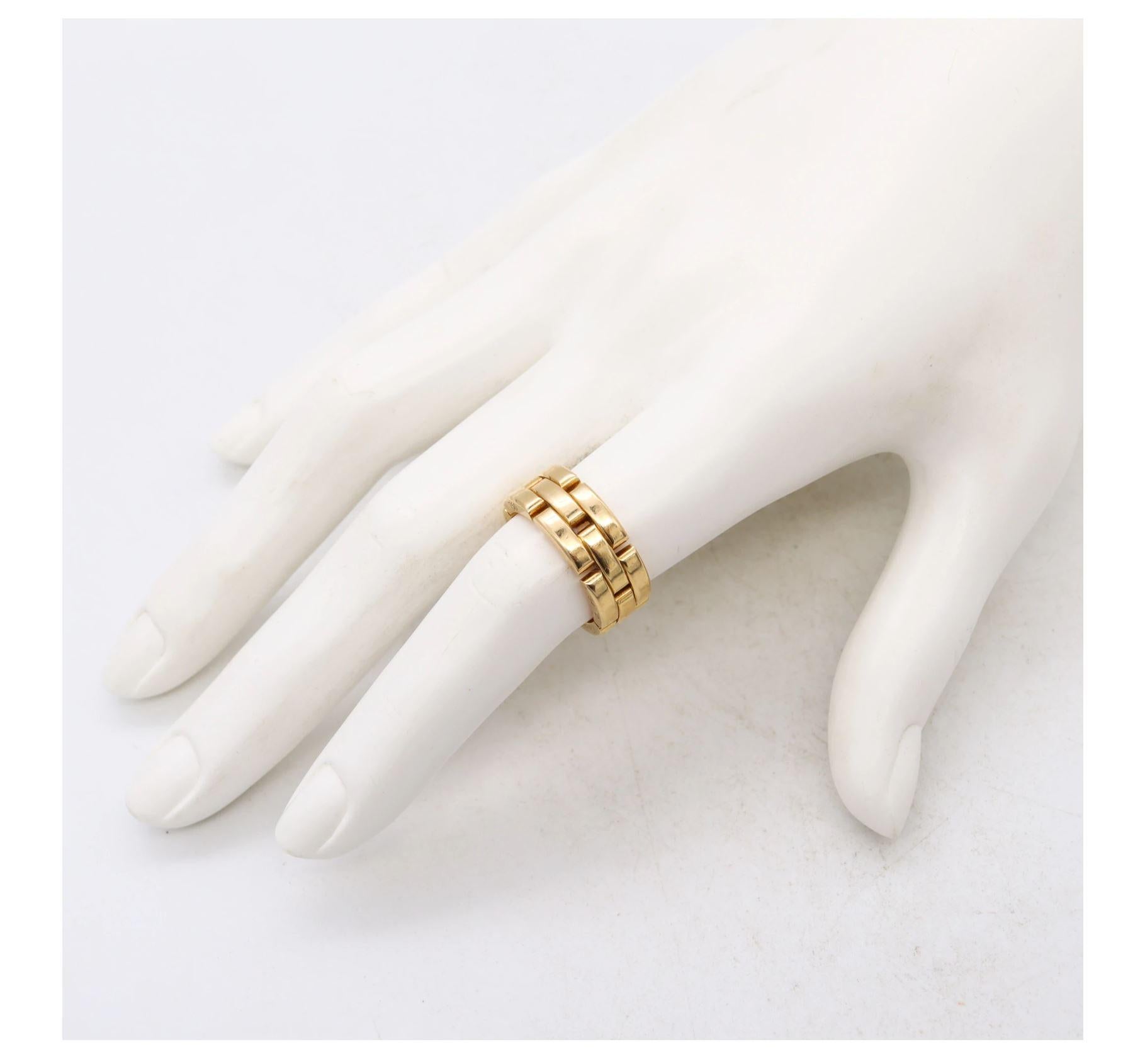 Cartier Paris Moderner Maillon Panthere-Ringband aus massivem 18 Karat Gelbgold 2
