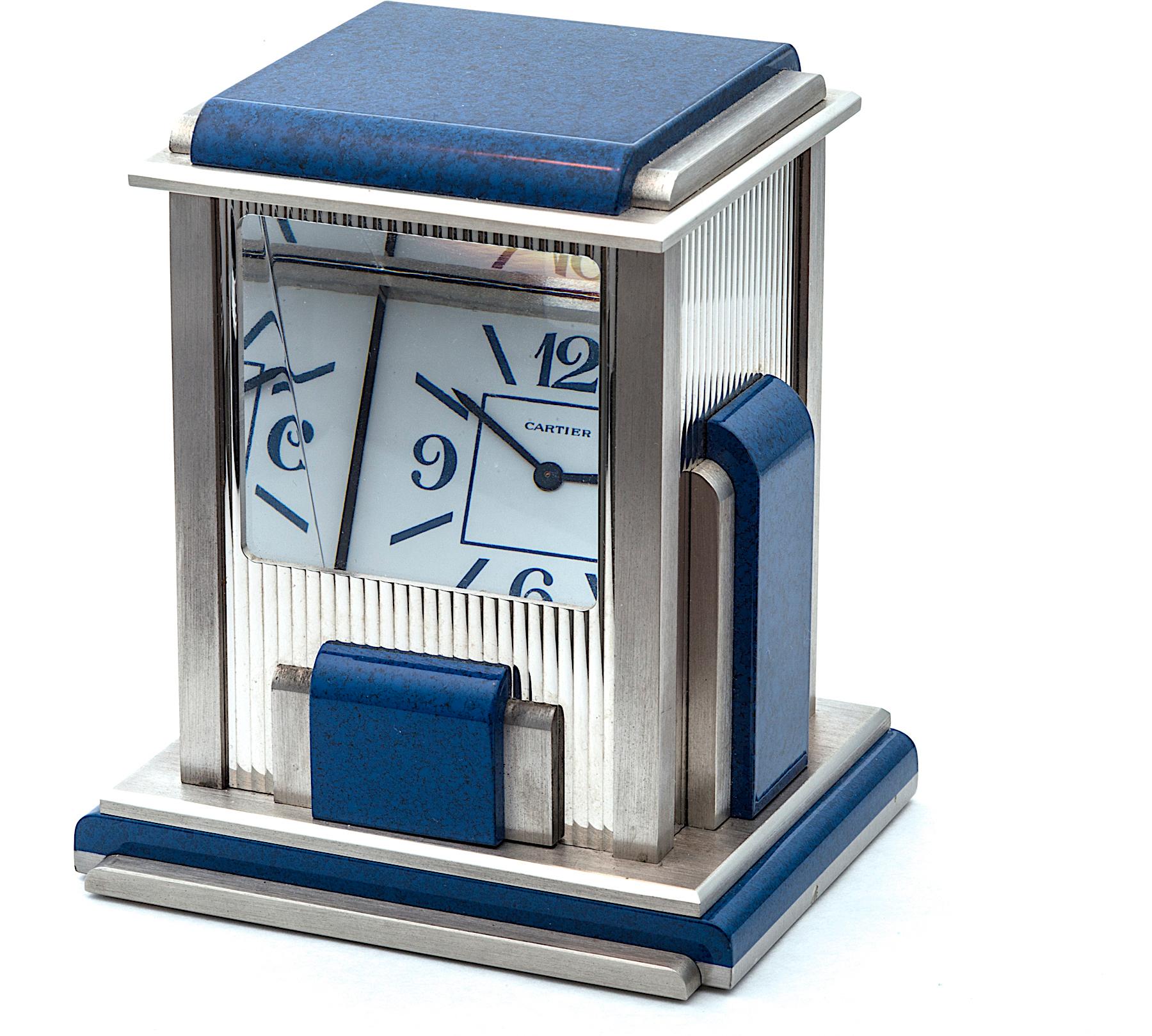 Contemporary Cartier Paris 'Mystere' Desk Clock
