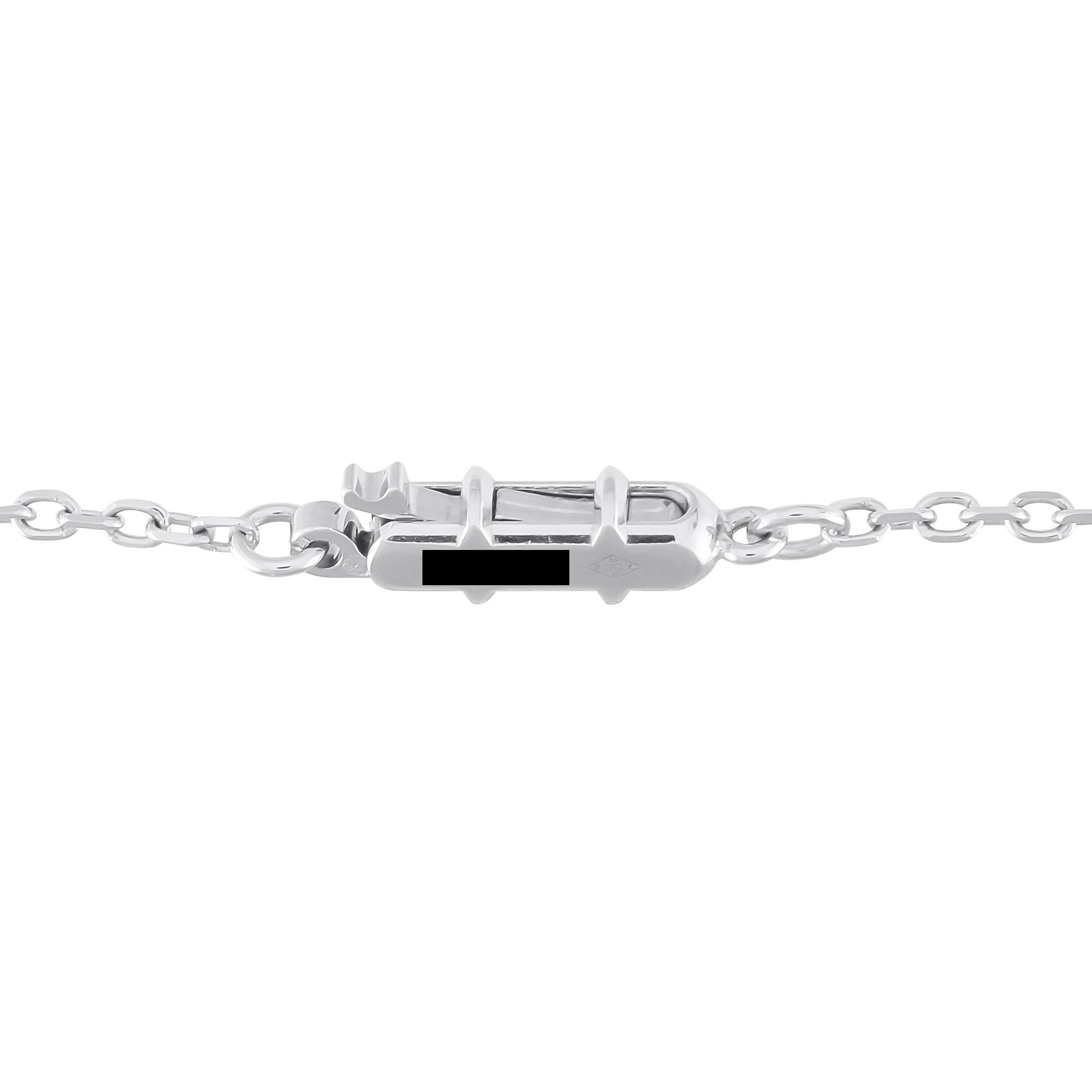 Cartier Paris Nouvelle 18K Gold 3.0ct Diamond & Lapis Long Station Necklace In Excellent Condition For Sale In Southampton, PA