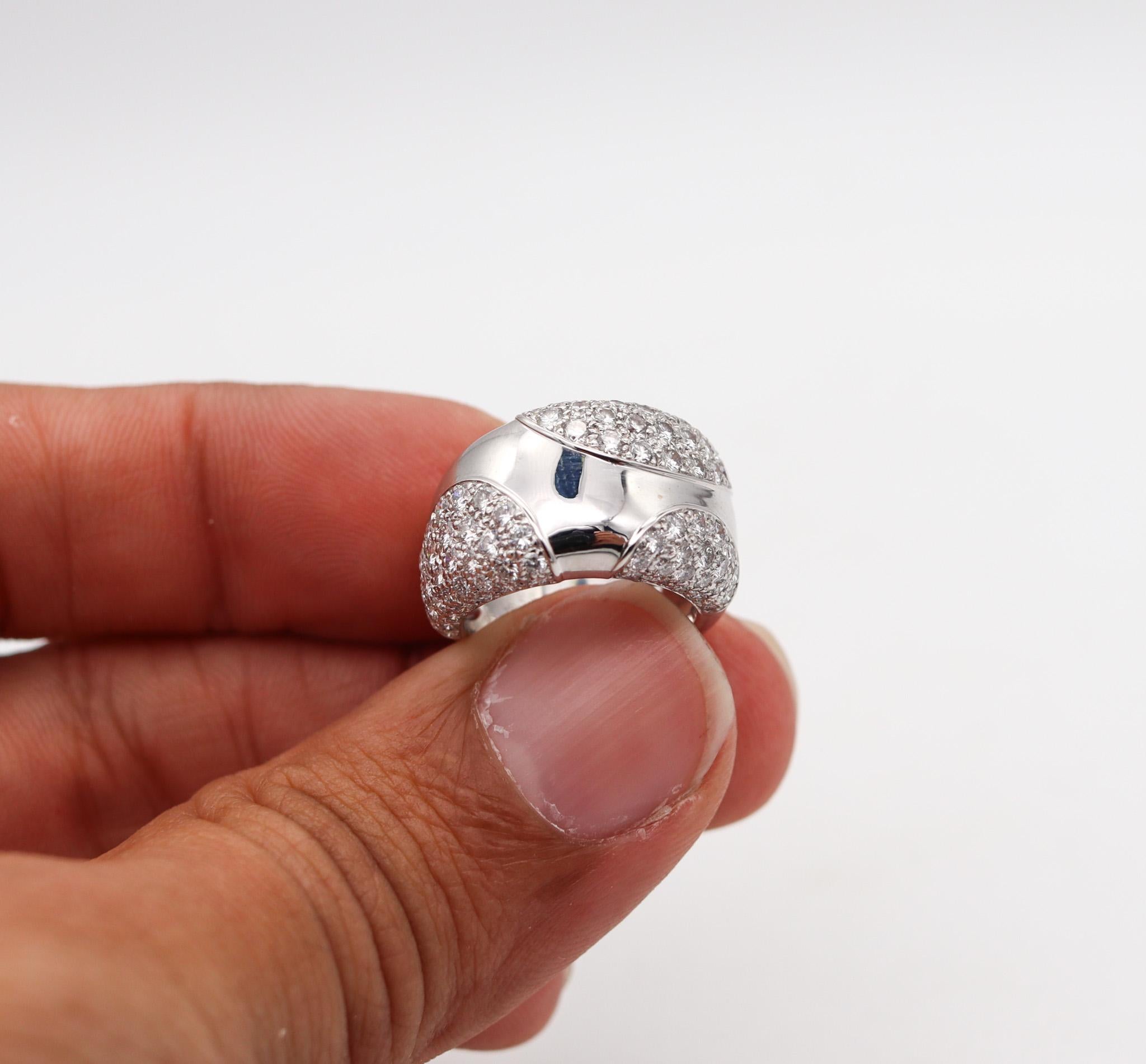 Anillo Cartier Paris Nouvelle Bague De Oro Blanco De 18 Quilates Con 2,76 Quilates De Diamantes Corte brillante en venta