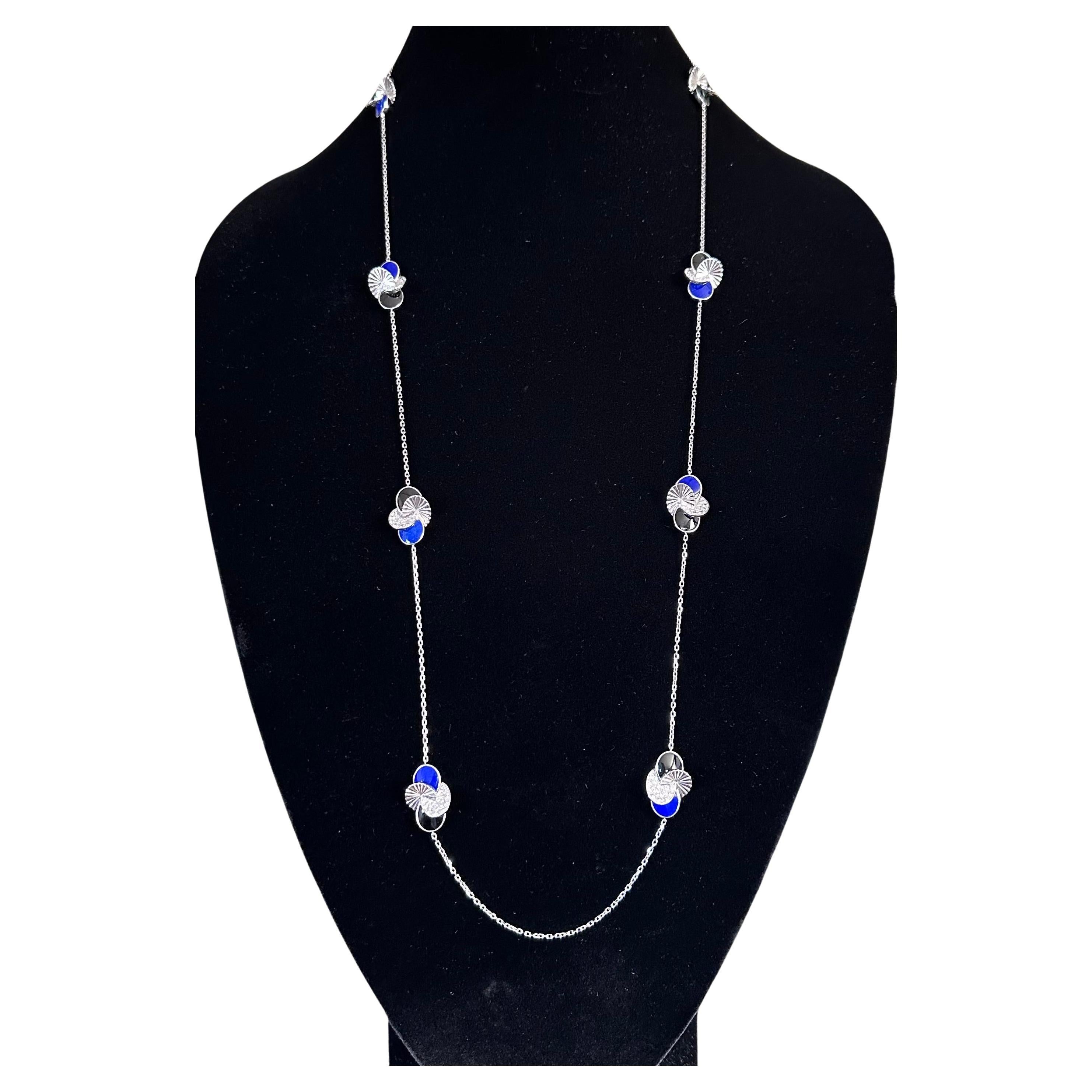 Cartier Paris Collier Nouvelle Lapis Lazuli, onyx et diamants en vente