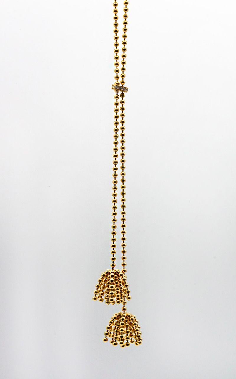 Modern Cartier Paris Nouvelle Vague 18k Rose Gold Necklace