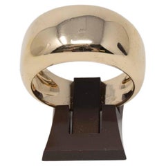 Retro Cartier Paris Nouvelle Vague 750 Yellow Gold Men's Domed Ring