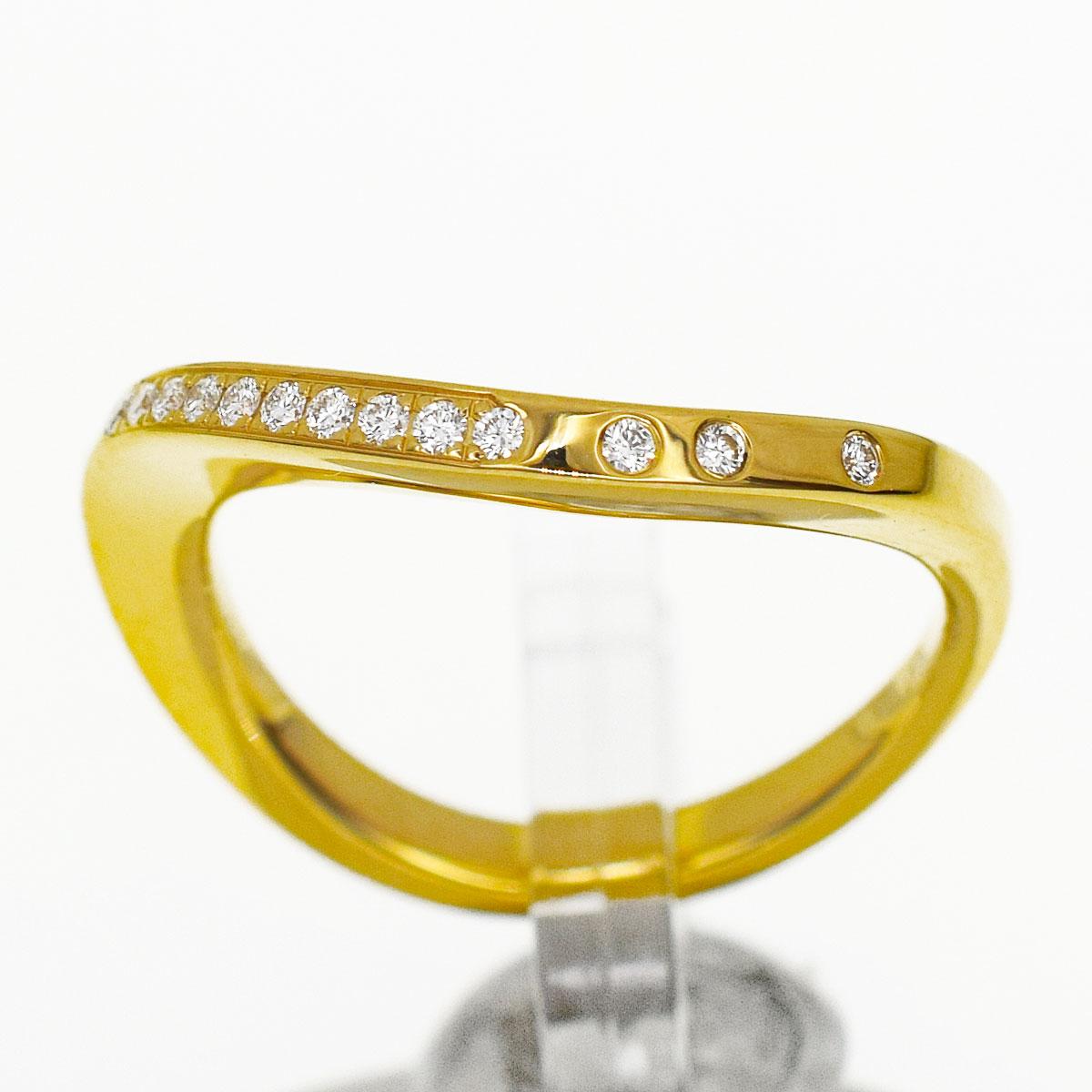 Brand : Cartier
Name : Paris Nouvelle Vague Ring
Material : Diamond, 750 K18 YG Yellow Gold 
Comes with : Cartier Box,Case,, Cartier Certificate (Dec 2013)
Ring size : British & Australian:I 1/2  /   US & Canada:4.5 /  French & Russian:48 / 