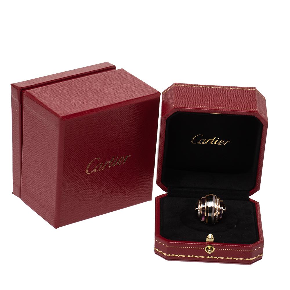 Cartier Paris Nouvelle Vague Emancipated Multi Gemstone 18K Rose Cocktail Ring50 1