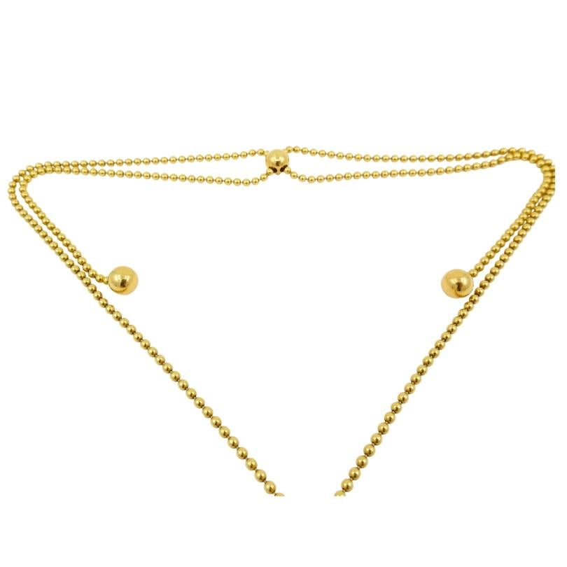 Women's Cartier Paris Nouvelle Vague Lariat Necklace Gold Diamond