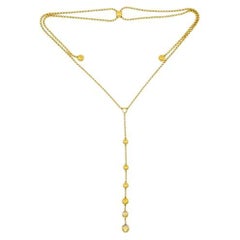 Cartier Paris Nouvelle Vague Lariat Necklace Gold Diamond