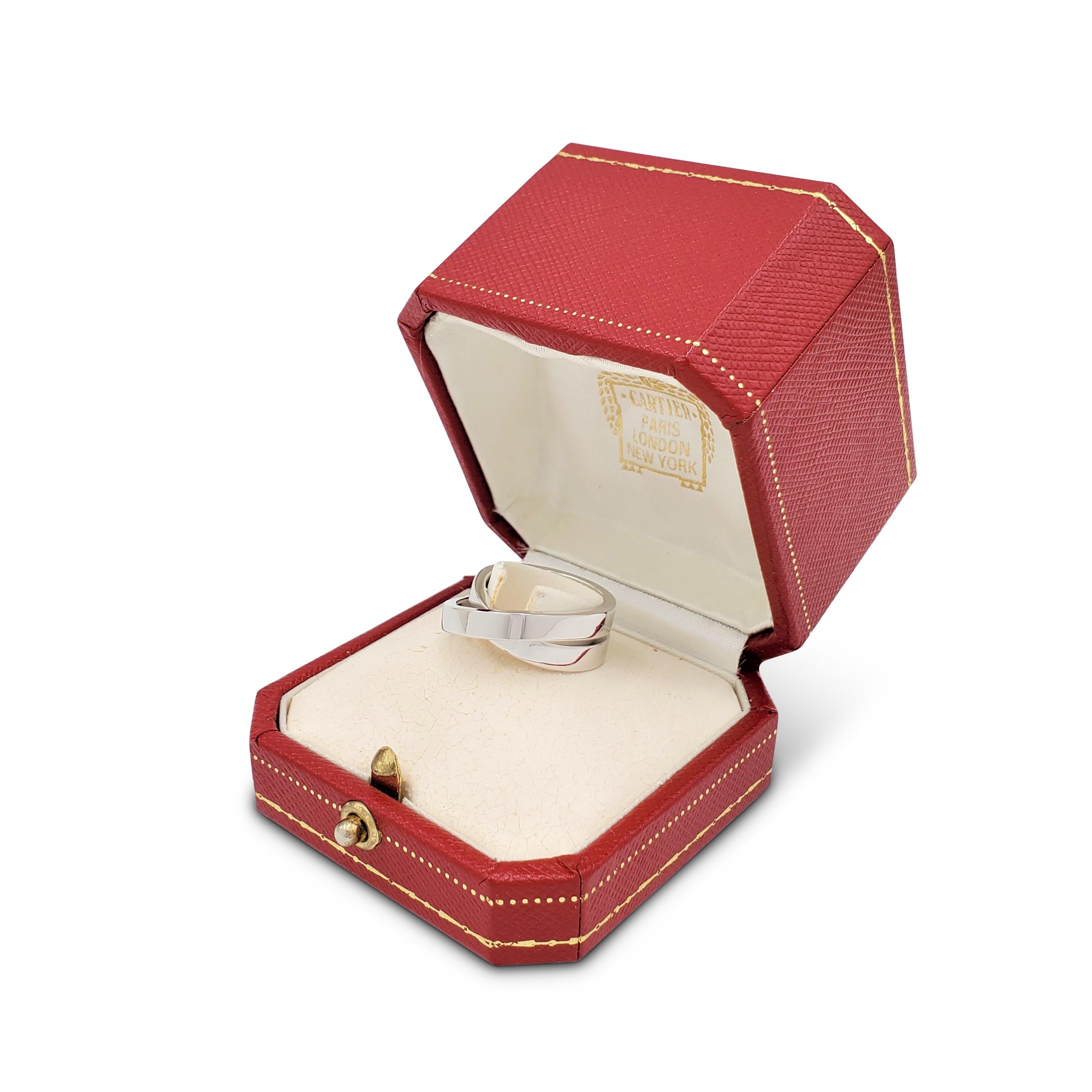 Cartier 'Paris Nouvelle Vague' White Gold Crossover Ring 1