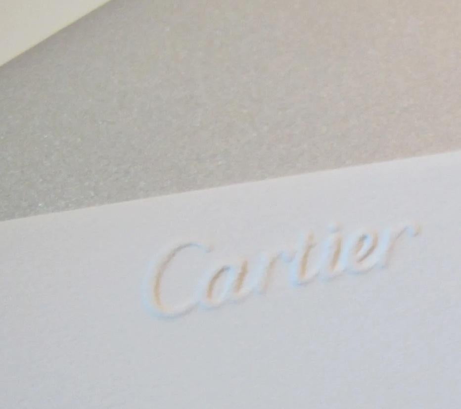 Cartier París Pantera Diseño Tarjeta y Sobre Lujoso Set Escritorio Papelería en venta 1