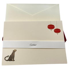 Cartier Paris Panther Design Set di biglietti e buste di lusso per la cancelleria da scrivania