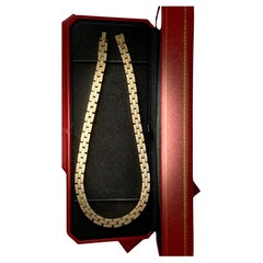 Cartier Paris Collana con diamanti a forma di pantera in oro giallo