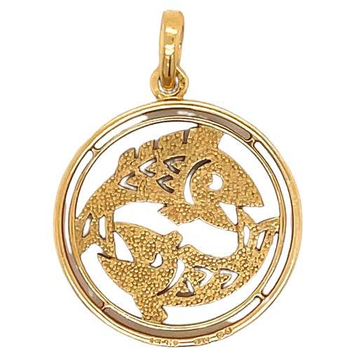 Cartier Paris Pisces Zodiac Charm Pendant