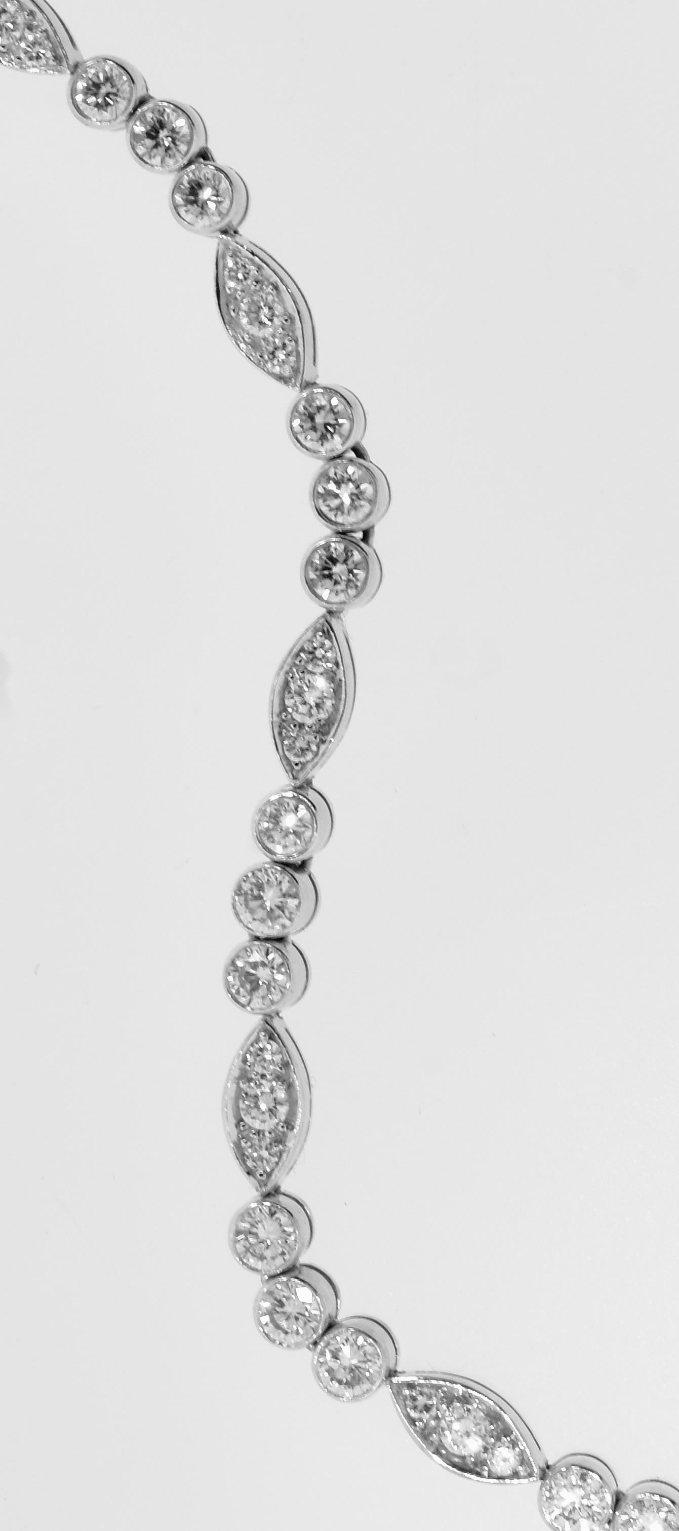 diamond tennis necklace cartier