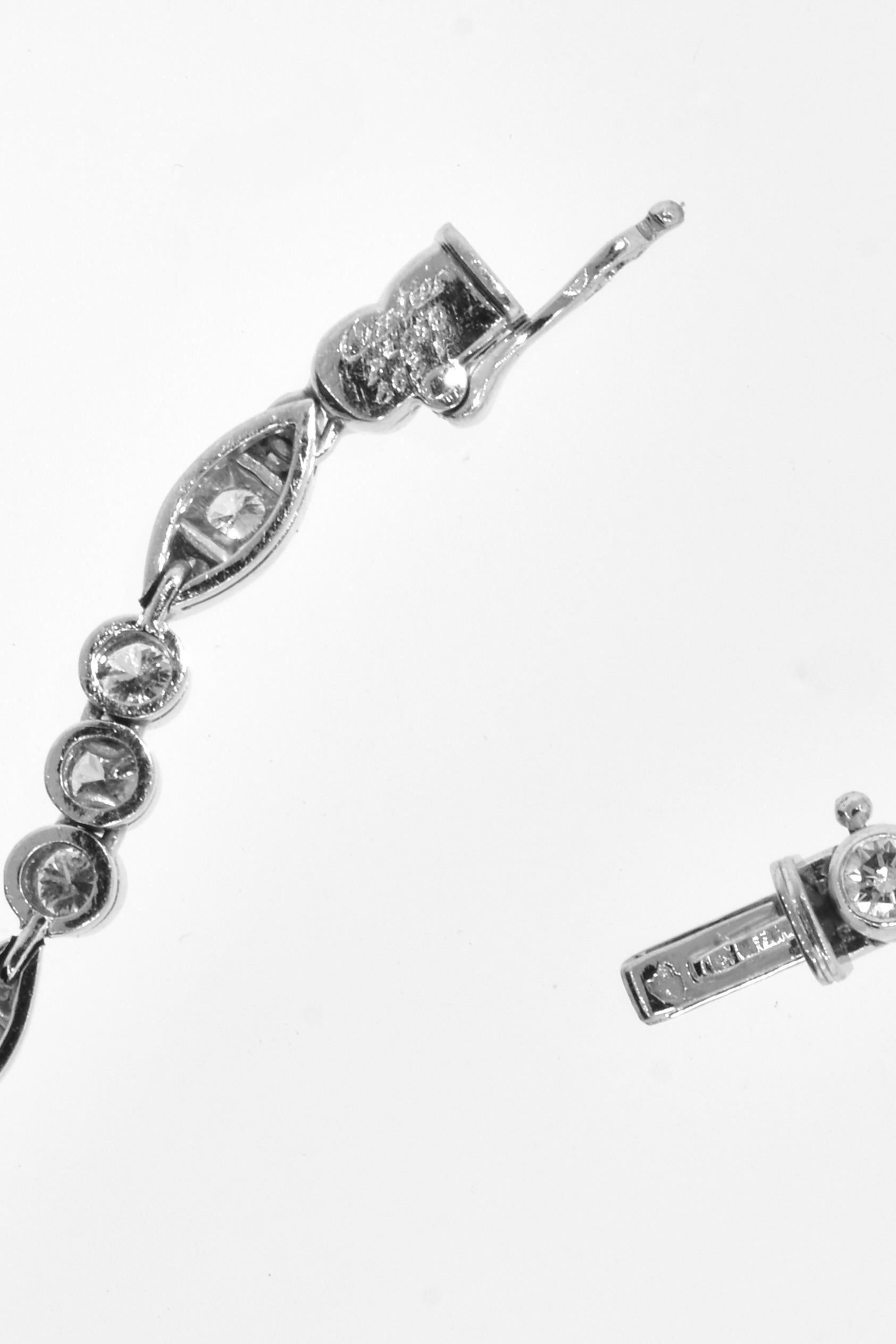 Contemporary Cartier Paris Platinum and Diamond Necklace