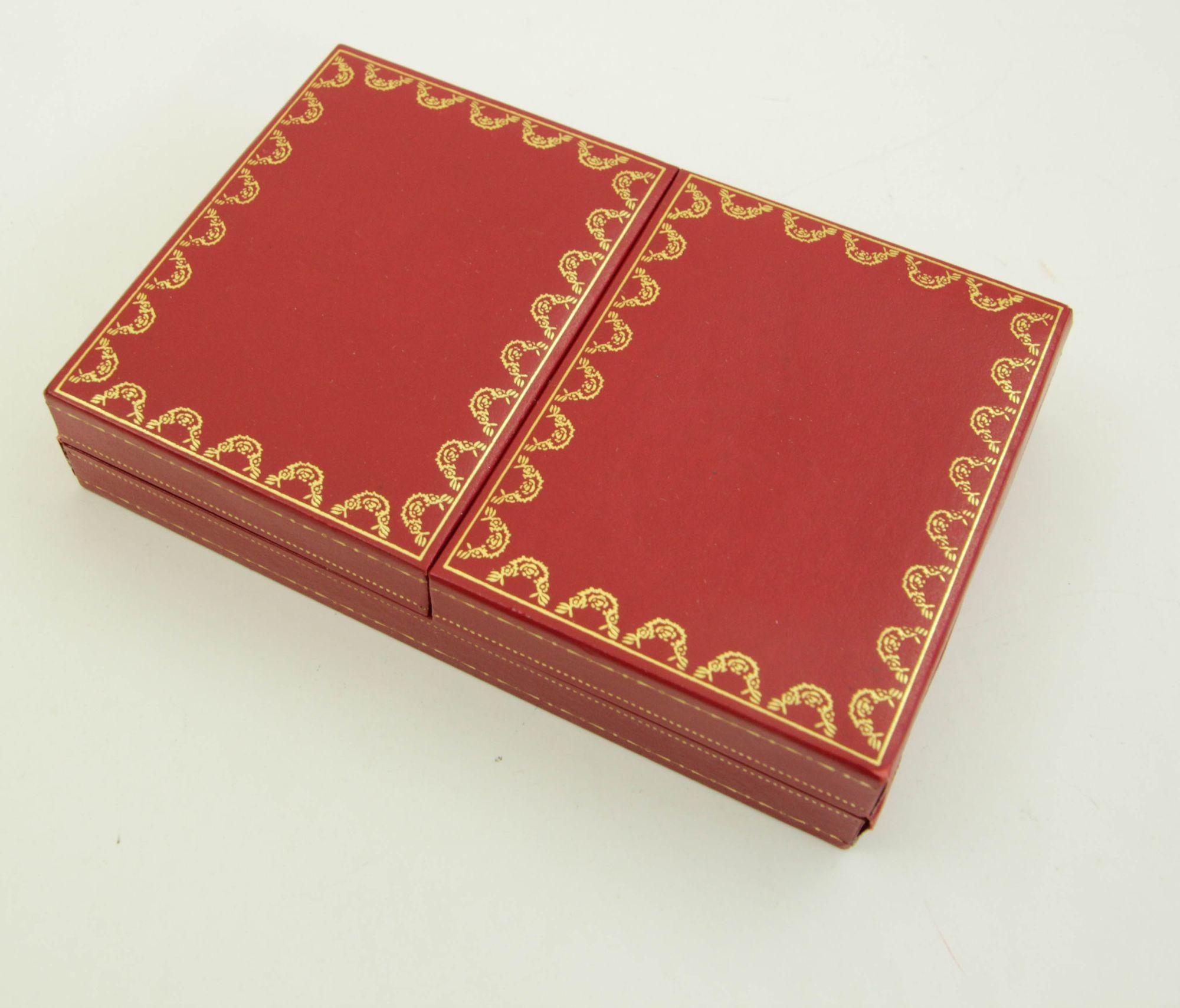 Cartier Paris Poker or Bridge Cards in Red Original Box Vintage 1970 For Sale 5