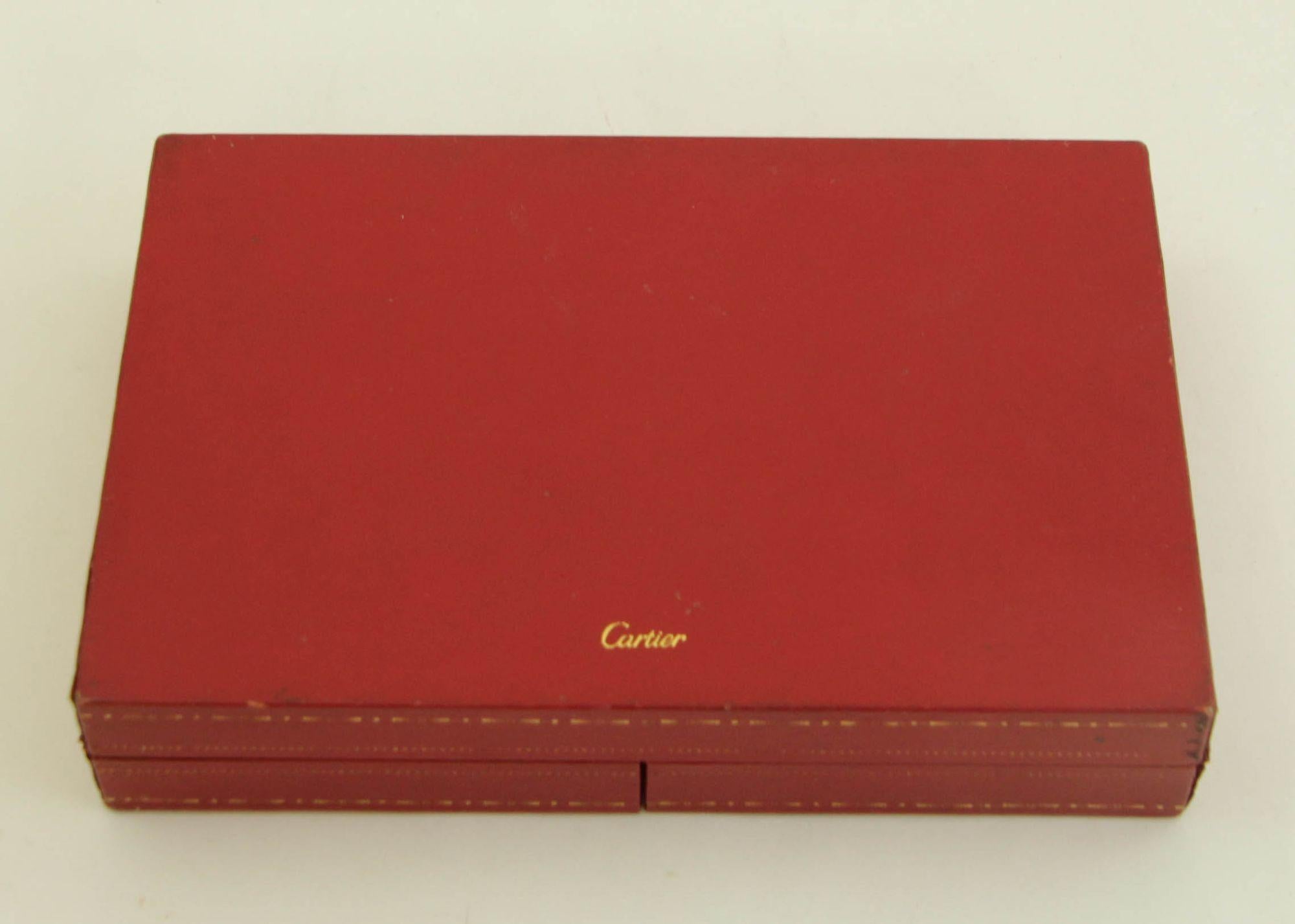 Cartier Paris Poker or Bridge Cards in Red Original Box Vintage 1970 For Sale 6