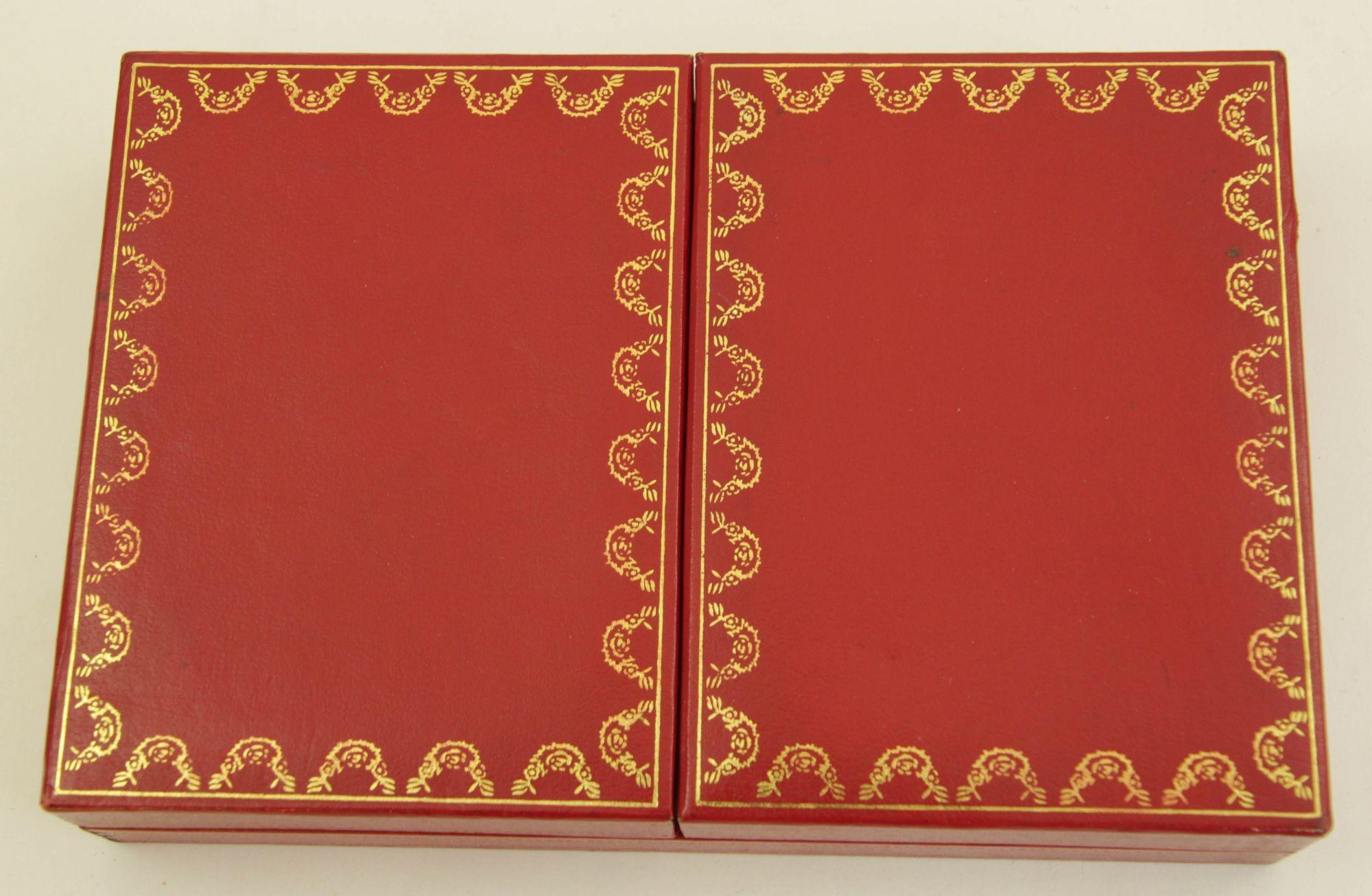 Cartier Paris Poker or Bridge Cards in Red Original Box Vintage 1970 For Sale 9